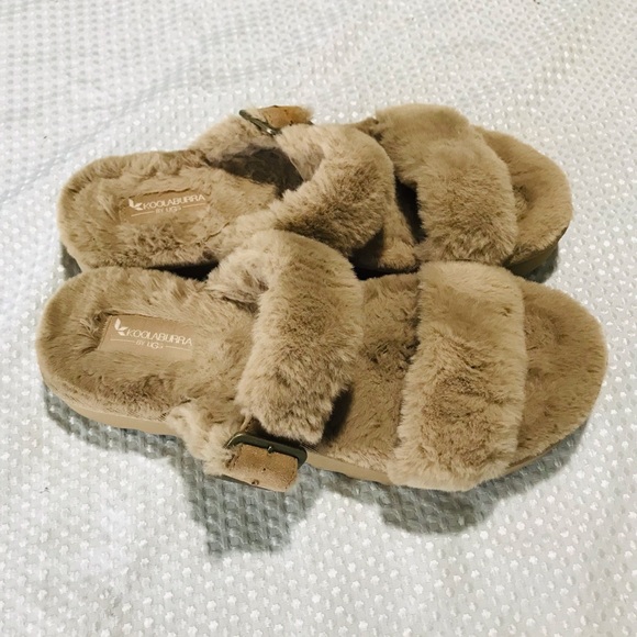 KOOLABURRA BY UGG FURR-AH SLIDE SANDALS SLIPPERS  WOMENS AMPHORA - Picture 9 of 10